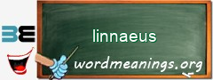 WordMeaning blackboard for linnaeus